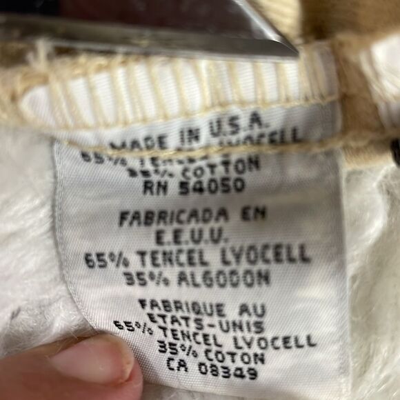 JONES NEW YORK SPORT Ladies Tencel Cotton Denim Tan Button Up Jacket Size 1X - Picture 8 of 9